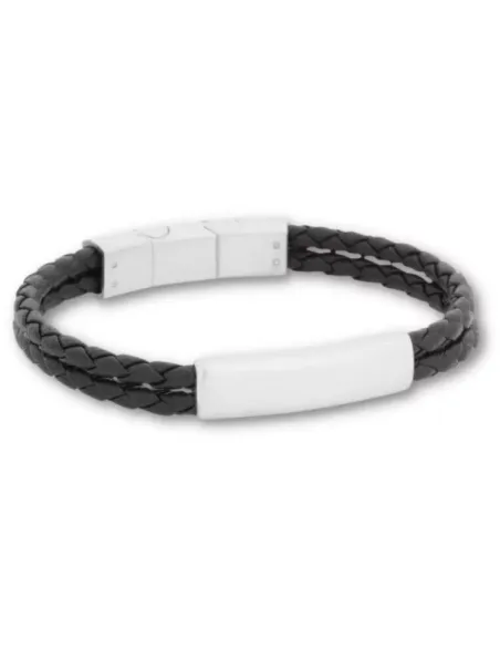 Lennox sort læderarmbånd | by BILLGREN | Hartmann