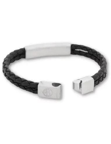 Lennox sort læderarmbånd | by BILLGREN | Hartmann