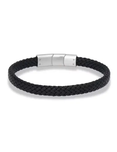 Lamin sort læderarmbånd | by BILLGREN | Hartmann