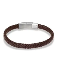 Lamin brunt læderarmbånd | by BILLGREN | Hartmann