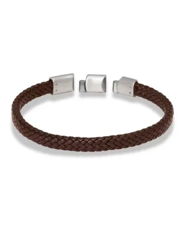 Lamin brunt læderarmbånd | by BILLGREN | Hartmann