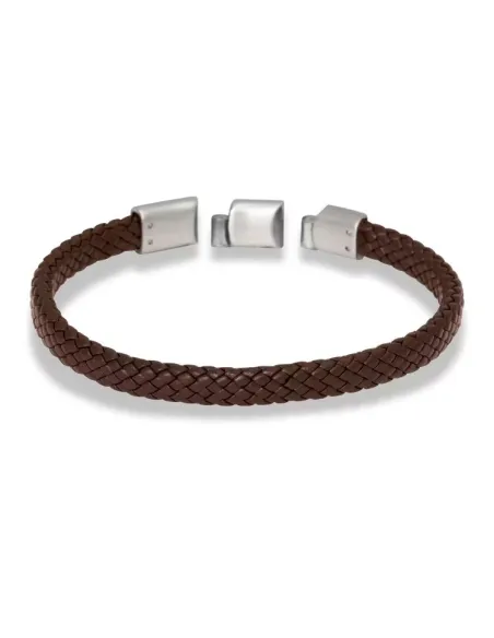 Lamin brunt læderarmbånd | by BILLGREN | Hartmann