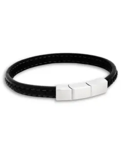 Lex sort læderarmbånd | by BILLGREN | Hartmann
