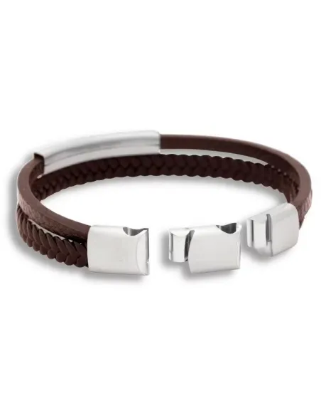 Leeroy brunt læderarmbånd | by BILLGREN | Hartmann