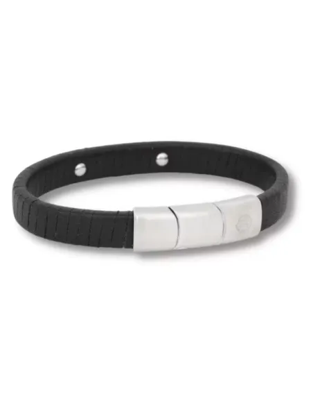 Lucas sort læderarmbånd | by BILLGREN | Hartmann