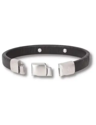 Lucas sort læderarmbånd | by BILLGREN | Hartmann