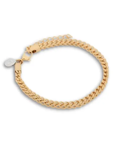by BILLGREN Sander guldfarvet panserarmbånd i stål, 18 + 3 cm | Hartma