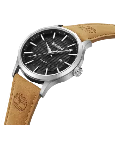 Timberland Trumbull TDWGB0041003 herreur med sort urskive og lysebrun læderrem – front 2