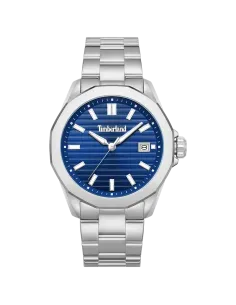 Timberland Breton Woods TDWGH0113001 herreur med blå urskive og stållænke – front