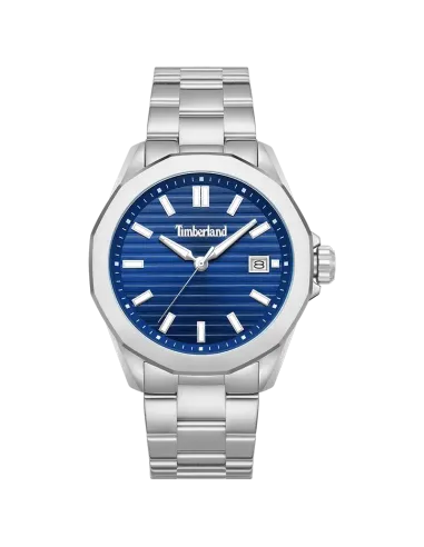 Timberland Breton Woods TDWGH0113001 herreur med blå urskive og stållænke – front