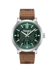 Timberland Driscoll TDWGB0055901 herreur med grøn urskive og brun læderrem – front