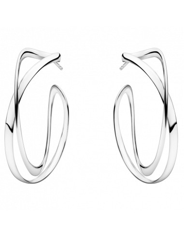 GEORG JENSEN | INFINITY STORE ØRERINGE I STERLING SØLV