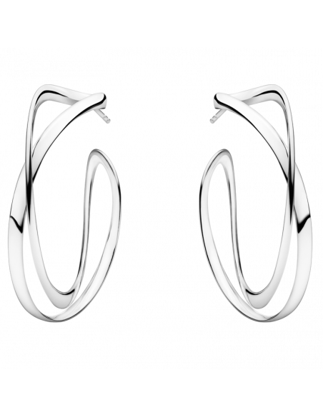 GEORG JENSEN | INFINITY STORE ØRERINGE I STERLING SØLV