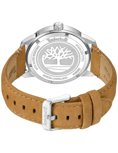 Timberland Peatfield TDWGB00834X0 – bagside af stålkasse og gyldenbrun læderrem