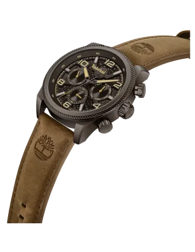 Timberland Henniker II TDWGF0028706 set skråt med mørkebrun stålkasse og læderrem
