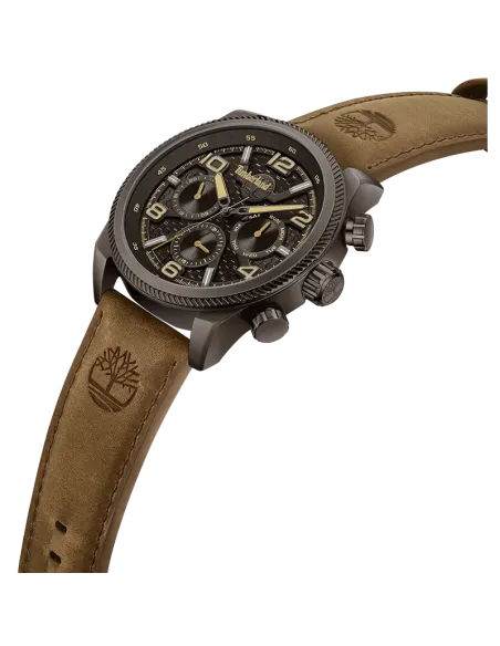 Timberland Henniker II TDWGF0028706 set skråt med mørkebrun stålkasse og læderrem