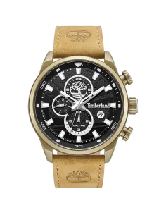 Timberland Henniker II TDWGF0056302 med sort urskive og lysebrun læderrem