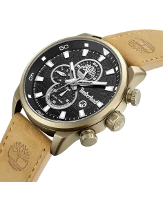 Timberland Henniker II TDWGF0056302 med sort urskive og lysebrun læderrem 2