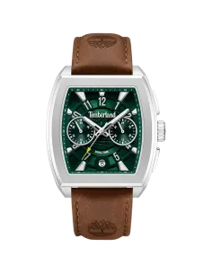 Timberland Morristown TDWGF0094102 med grøn urskive og brun læderrem
