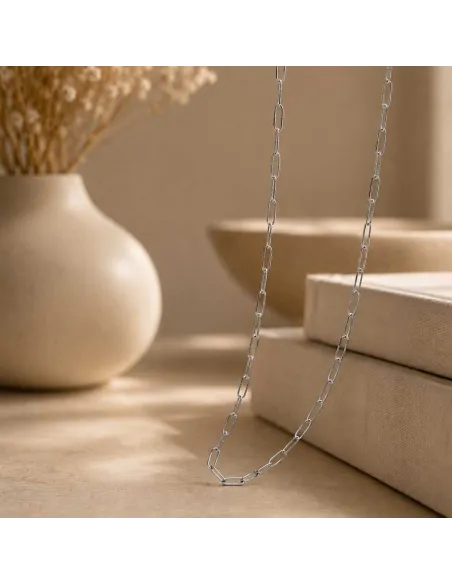 HEIRING | Paperclip kæde sølv 70 cm