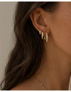 Nava Copenhagen | Belle Earrings M - Forgyldt 2