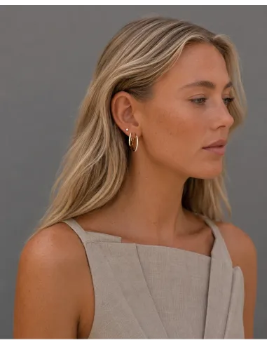 Nava Copenhagen | Belle Earrings M - Forgyldt