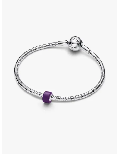 PANDORA Funklende Pavé Tredobbelt Række Charm | Glimtende Elegance