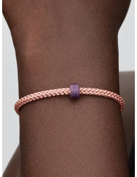 PANDORA Funklende Pavé Tredobbelt Række Charm | Glimtende Elegance