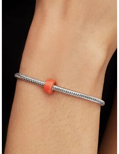 PANDORA Funklende Pavé Tredobbelt Række Charm | Glimtende Elegance