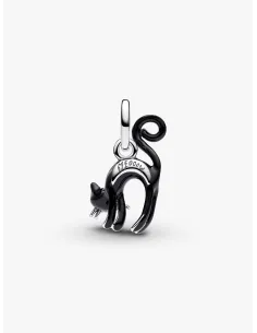Pandora | Sort Kat Charm med vedhæng 2