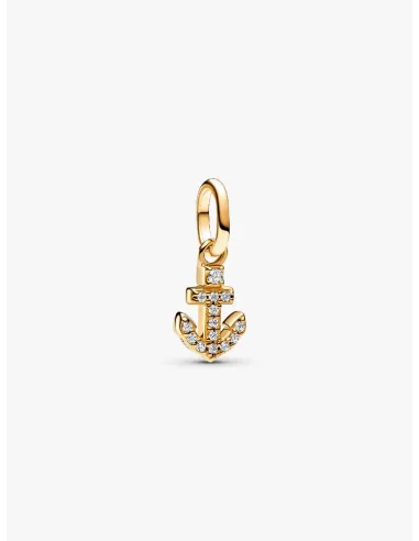 PANDORA Funklende Pavé Tredobbelt Række Charm | Glimtende Elegance