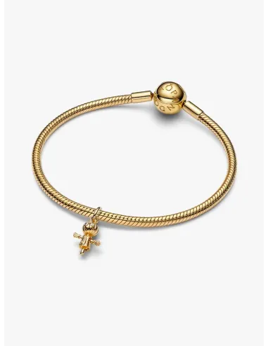 PANDORA Funklende Pavé Tredobbelt Række Charm | Glimtende Elegance