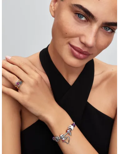 Pandora Disney Vaiana Ocean Bølge Ring | Blå Sten