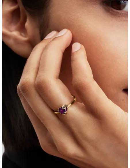Pandora Disney Vaiana Ocean Bølge Ring | Blå Sten