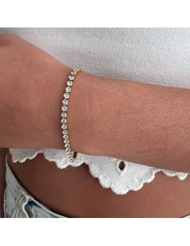 Sistie 2nd | Deuce - Armbånd Forgyldt White