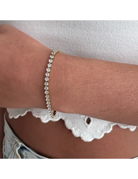 Sistie 2nd | Deuce - Armbånd Forgyldt White