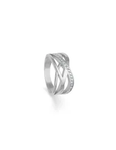 Randers Sølv | Bred ring med cz sølv