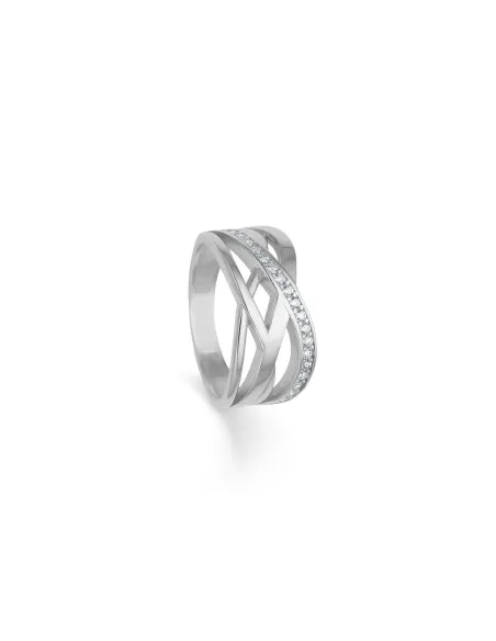 Randers Sølv | Bred ring med cz sølv