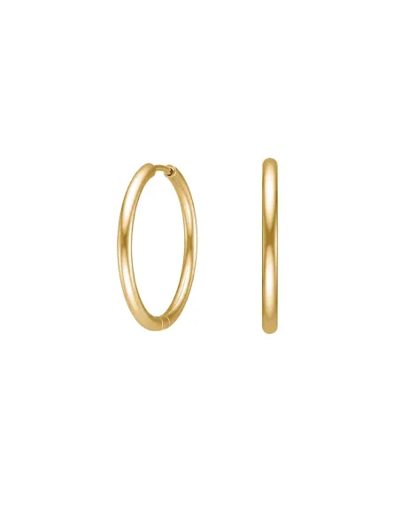 Nordahl Jewellery CALMA creoler i guldfarvet stål – 21 mm – 30842162800