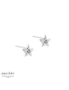 AQUA DULCE | Dreamlit Star ørestikker i sølv med zirkonia – 7156