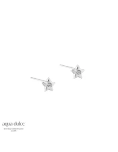 AQUA DULCE | Dreamlit Small Star ørestikker i sølv med zirkonia – 7184