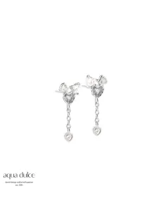 AQUA DULCE | Love Me More Mix ørehængere i sølv med zirkonia – 7226