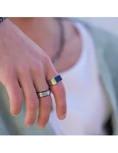 SON OF NOA | SON stål ring med IP black 2