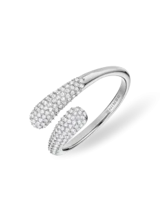 BERING | Arctic Pavé crossover ring i stål – 531-17-85