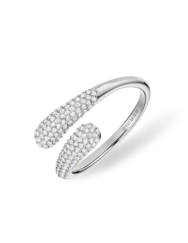 BERING | Arctic Pavé crossover ring i stål – 531-17-85