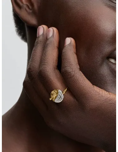 PANDORA | Sol & Måne Vendbar Medaljon Ring