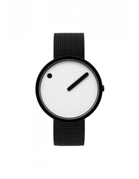 PICTO - 40 MM HVID/MAT SORT