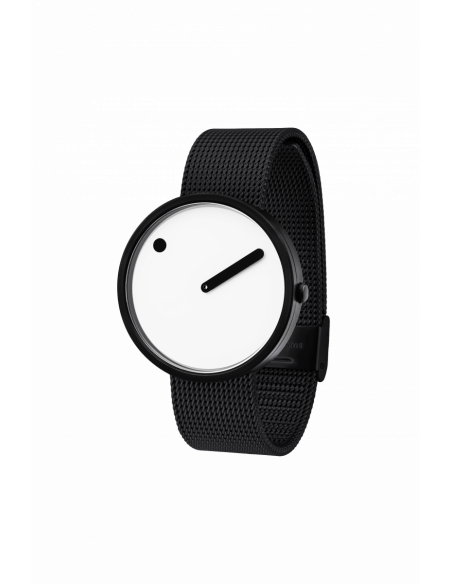 PICTO - 40 MM HVID/MAT SORT