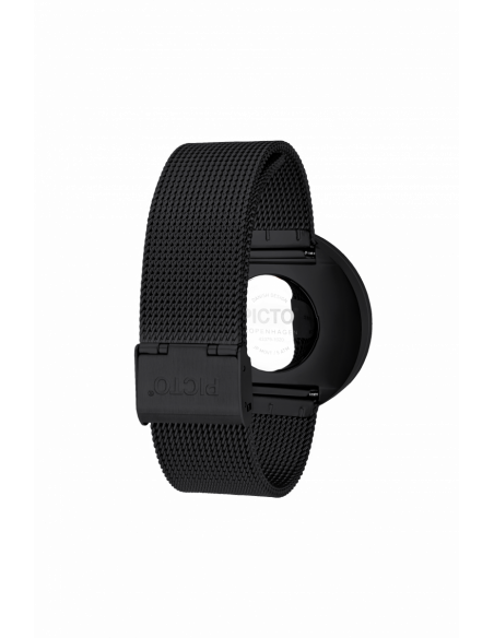 PICTO - 40 MM HVID/MAT SORT