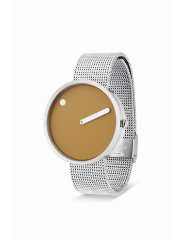 PICTO - 40 MM MUSTARD YELLOW/BLANKT RUSTFRIT STÅL